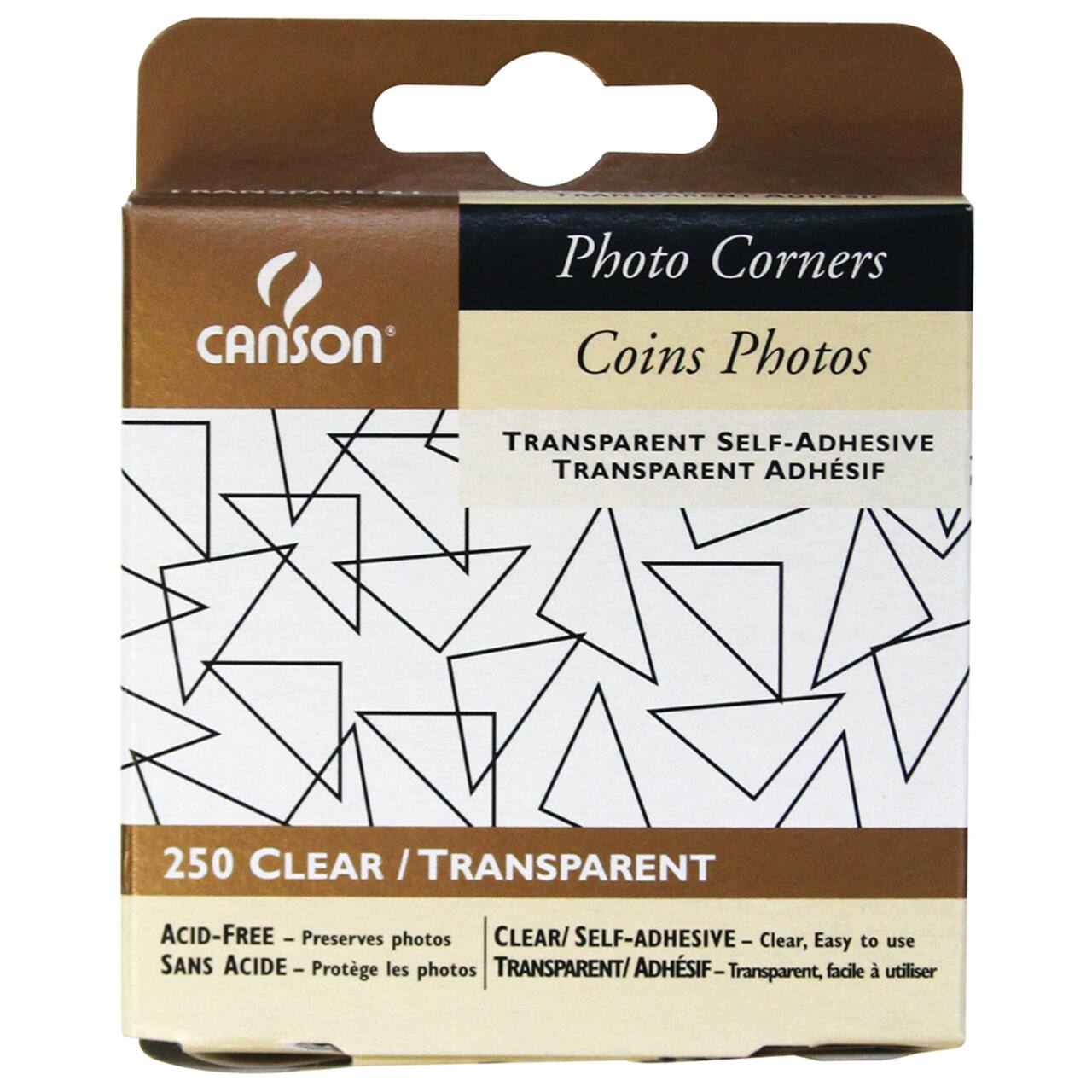 6 Packs: 250 ct. (1,500 total) Canson&#xAE; Transparent Self-Adhesive Photo Corners